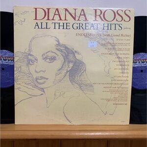 Diana Ross all the greatest hits lp. Vinyl Record Album. Funk Soul. 3: rpm 12”